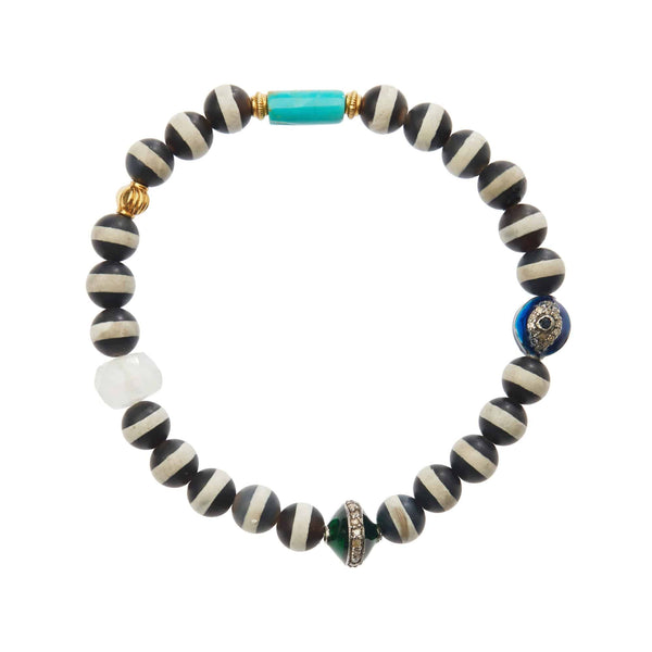ileana makri Black Agate Stripe Bracelet 13