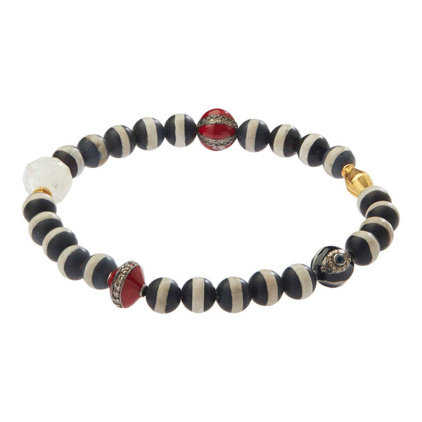Ileana Makri Black Agate Stripe Bracelet 30