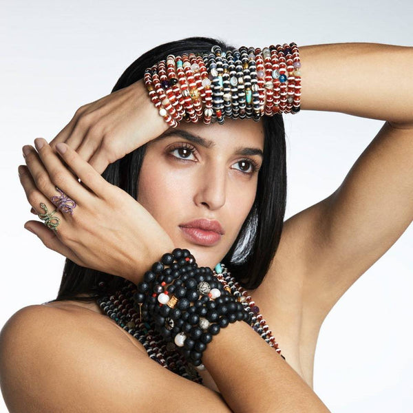 Ileana Makri Black Agate Stripe Bracelet 67