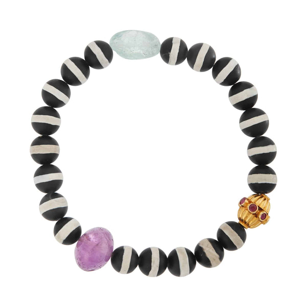 ileana makri Black Agate Stripe Bracelet 67