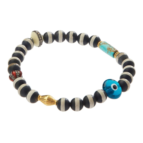 Ileana Makri Black Agate Stripe Bracelet 8