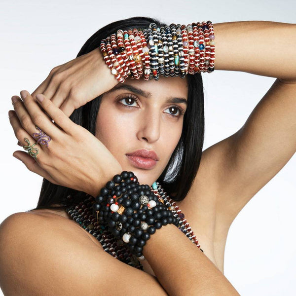 Ileana Makri Black Agate Stripe Bracelet 8