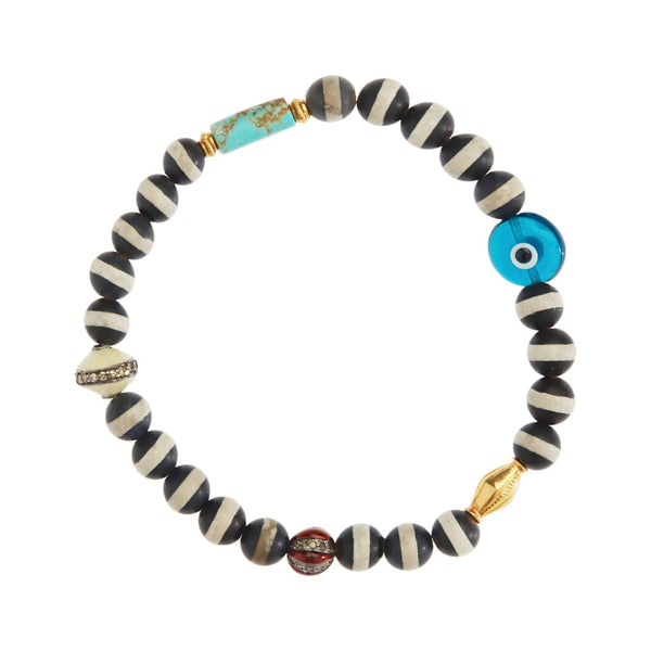 ileana makri Black Agate Stripe Bracelet 8