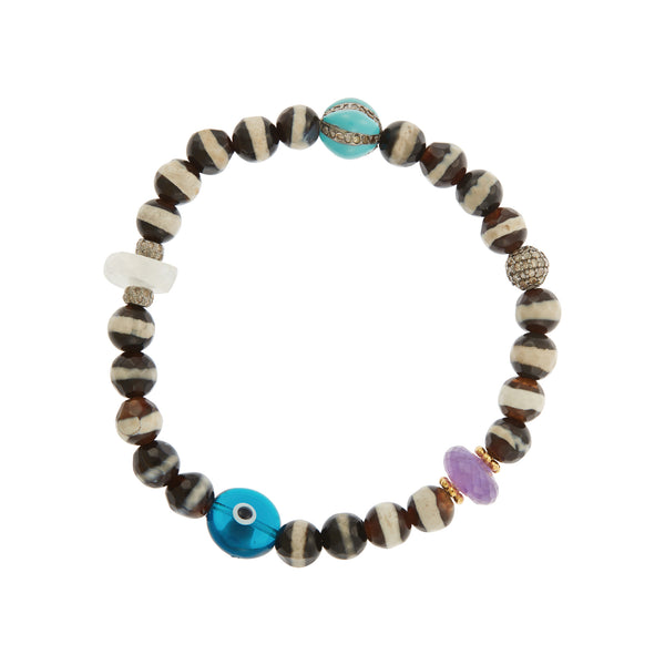 ileana makri Black Agate Stripe Bracelet 85