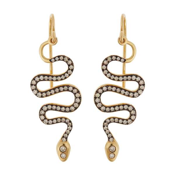 ileana makri Black Mamba Earrings Y-Oxs-Chd-S