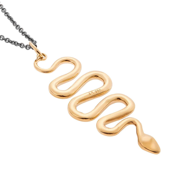 Ileana Makri Black Mamba Pendant Y-OXS-GREEN D