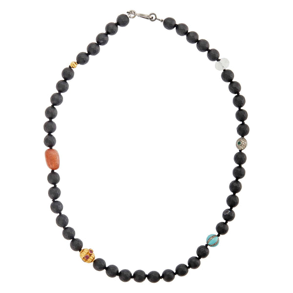 ileana makri Black Onyx Matte Necklace 74 (45cm)