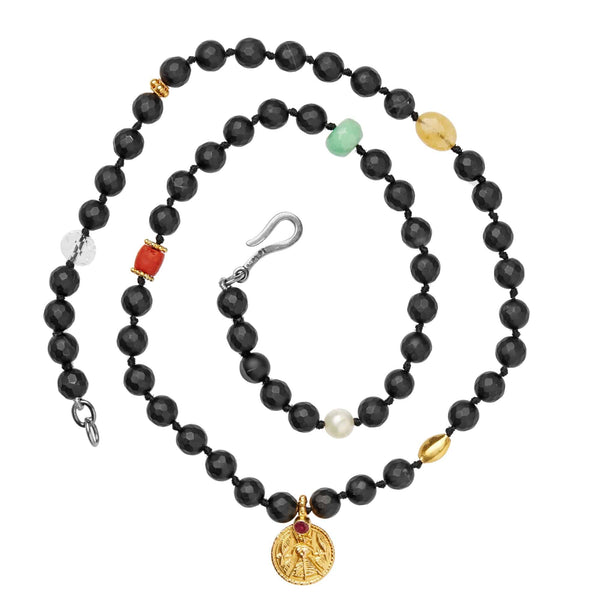 Ileana Makri Black Onyx Necklace 32 (45cm)