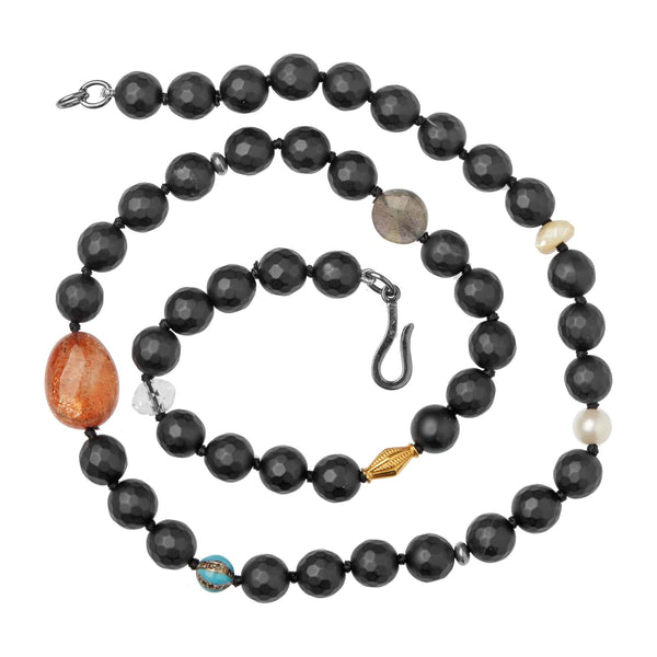 Ileana Makri Black Onyx Necklace 33 (47cm)