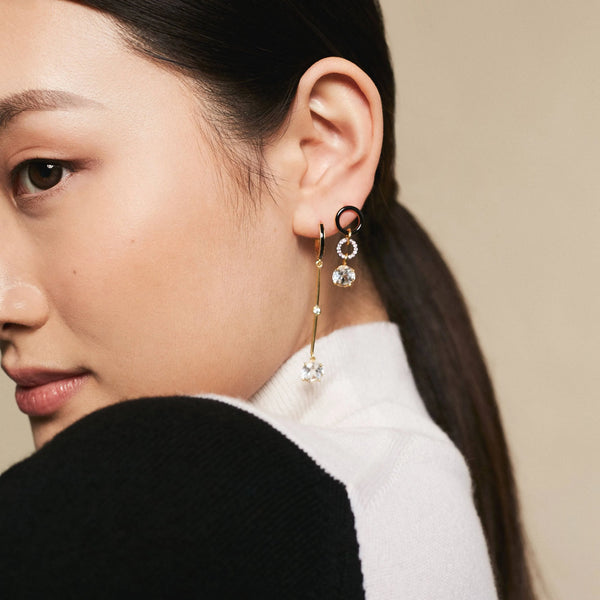 Ileana Makri Black Twist White Topaz