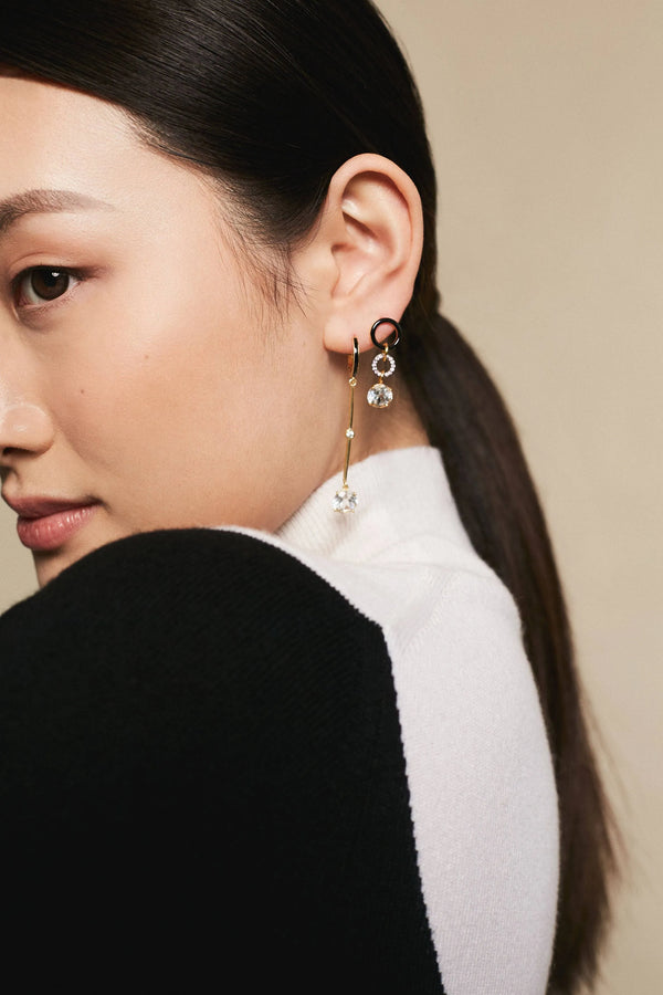 Ileana Makri Black Twist White Topaz