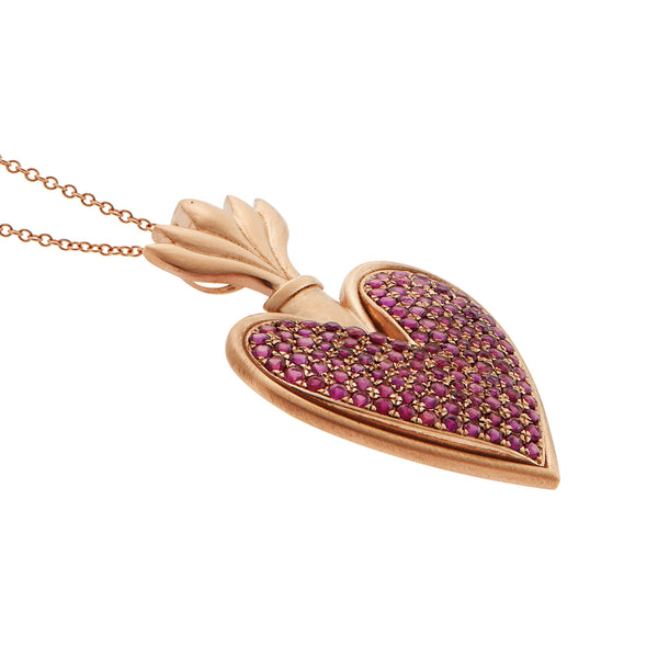 Ileana Makri Blazing Heart Pendant P-Ru