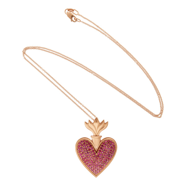 Ileana Makri Blazing Heart Pendant P-Ru