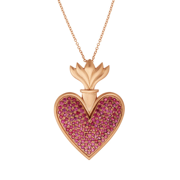 ileana makri Blazing Heart Pendant P-Ru