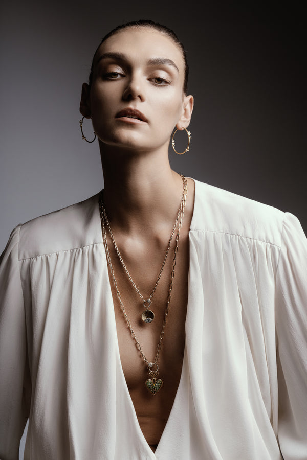 Ileana Makri Blazing Heart Pendant Y-TS