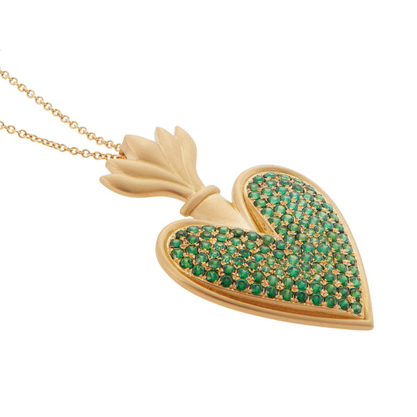 Ileana Makri Blazing Heart Pendant Y-TS