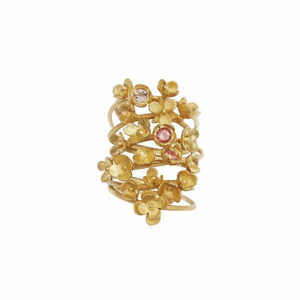 Ileana Makri Blooming 3 Flower Ring