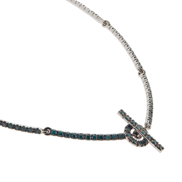 Ileana Makri Blue Diamond Riviera Necklace