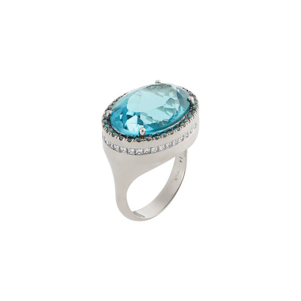 ileana makri Blue Mirage Ring