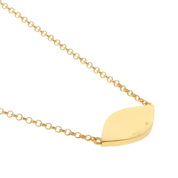 Ileana Makri Blue Moon Oval Necklace
