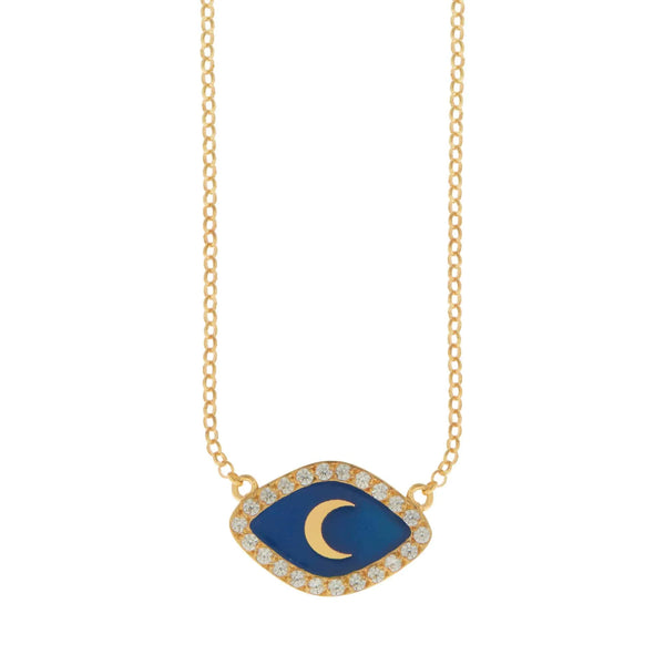 ileana makri Blue Moon Oval Necklace