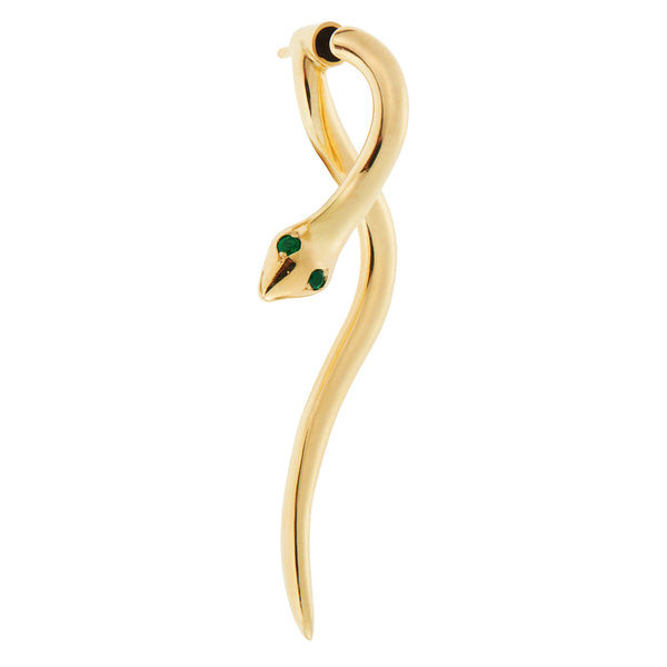 Ileana Makri Boa Gold Earrings Y-EM