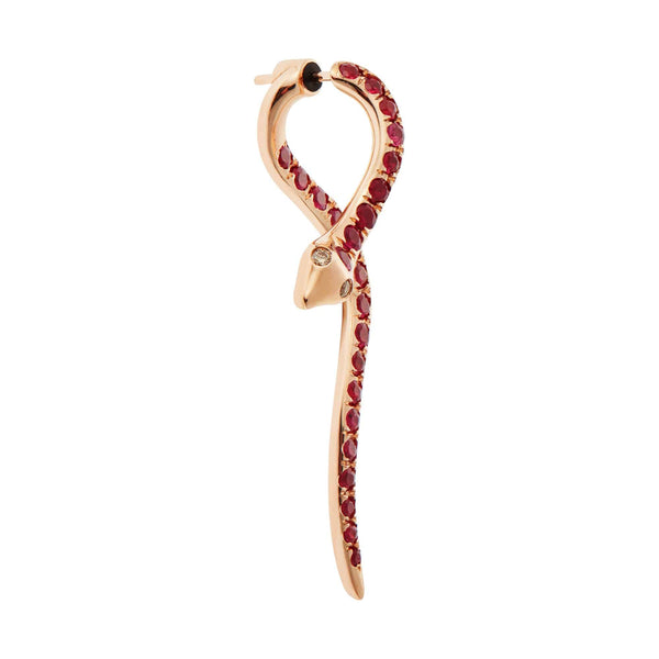 Ileana Makri Boa Ruby Earrings