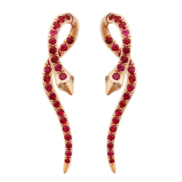 ileana makri Boa Ruby Earrings