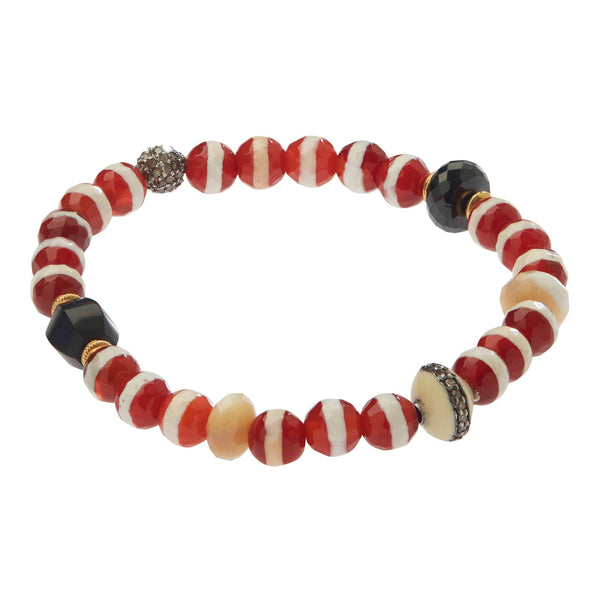 Ileana Makri Brown Agate Stripe Bracelet 14