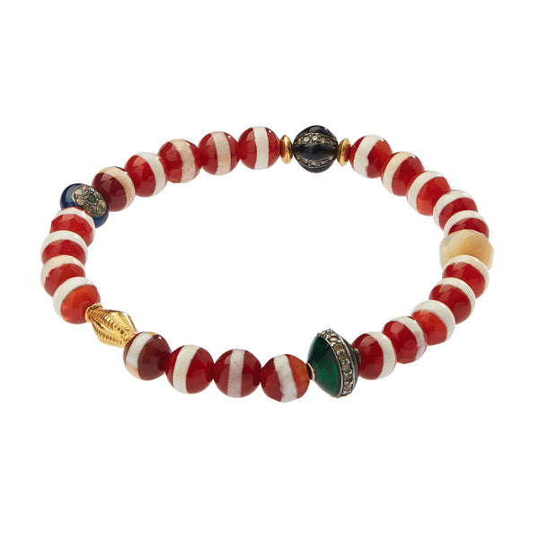 Ileana Makri Brown Agate Stripe Bracelet 16