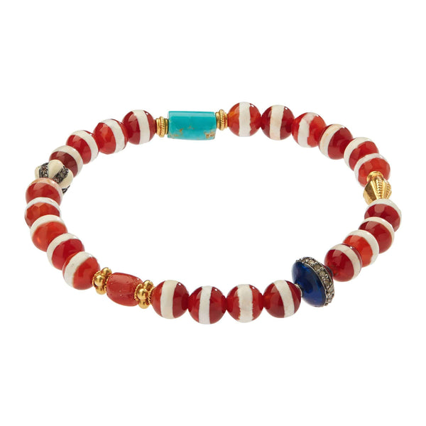 Ileana Makri Brown Agate Stripe Bracelet 20