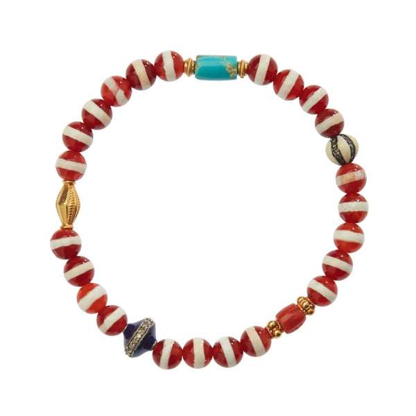 ileana makri Brown Agate Stripe Bracelet 20
