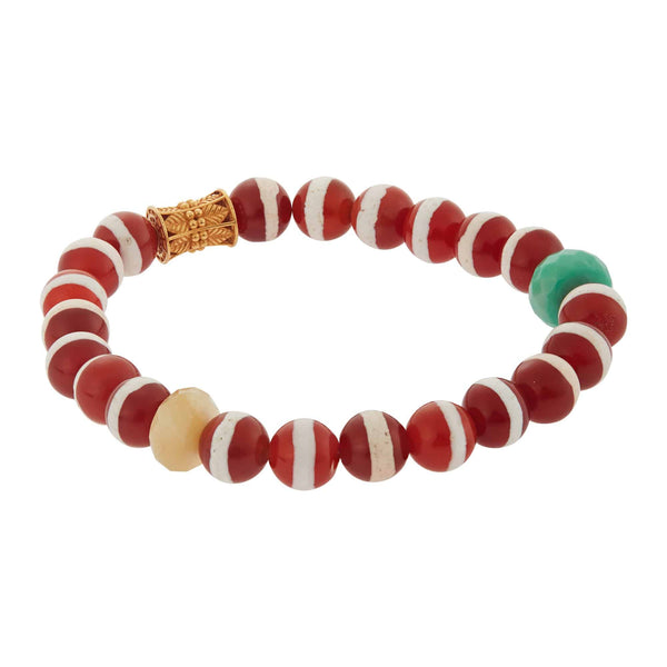 Ileana Makri Brown Agate Stripe Bracelet 66