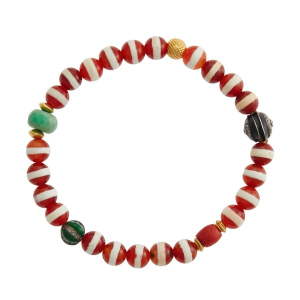 ileana makri Brown Agate Stripe Bracelet 76