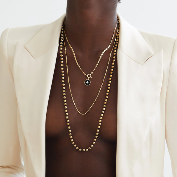 Ileana Makri Bubble Solitaire Enamel Necklace