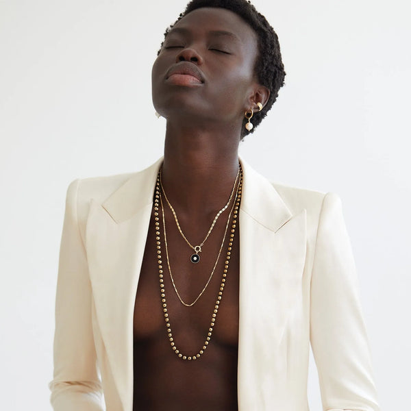 Ileana Makri Bubble Solitaire Enamel Necklace