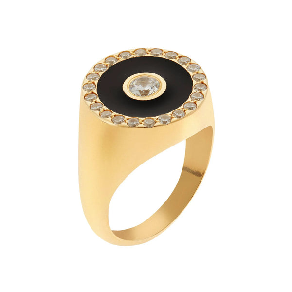 Ileana Makri Bubble Solitaire Enamel Ring