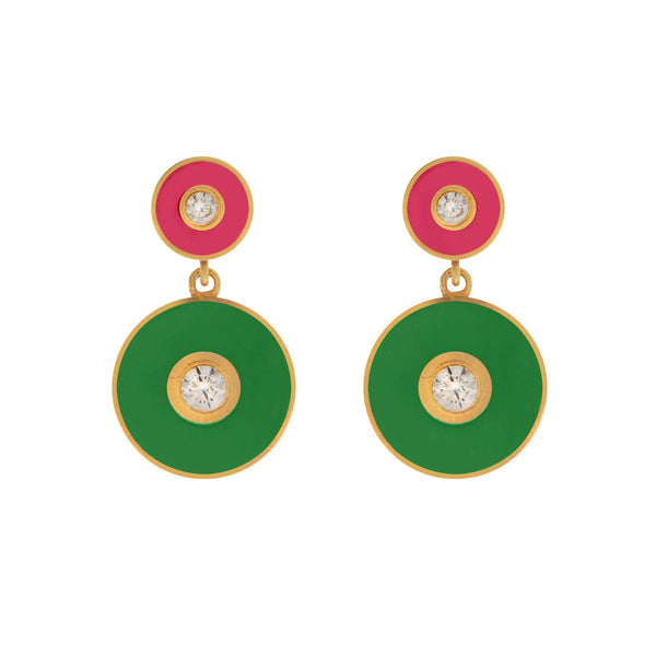 ileana makri Bubble Solitaire Pink Green