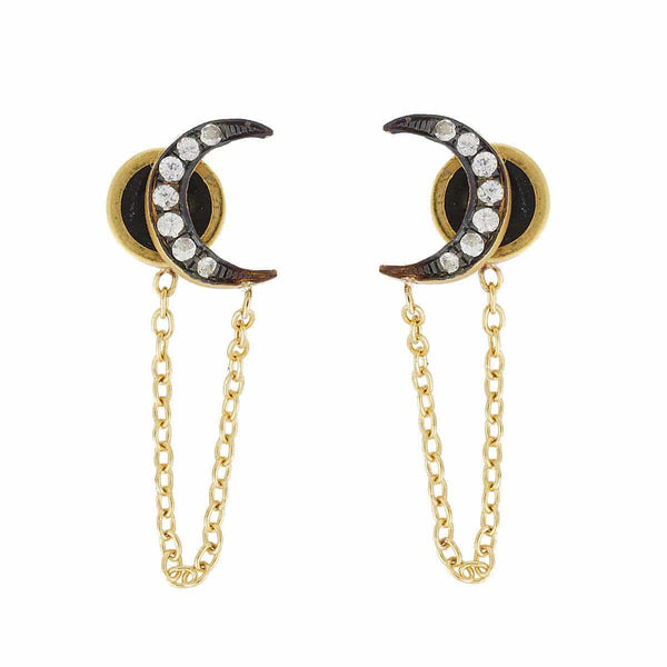 Ileana Makri Chained Moon Stud