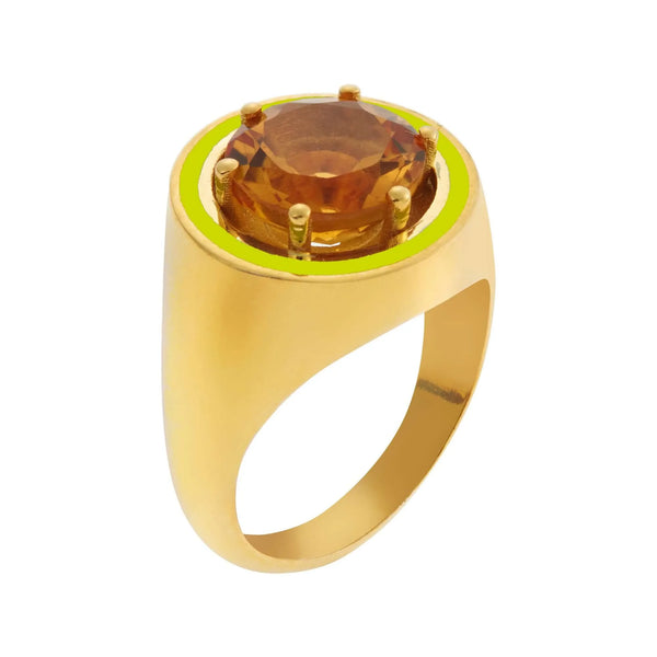 Ileana Makri Citrine Chevalier Ring