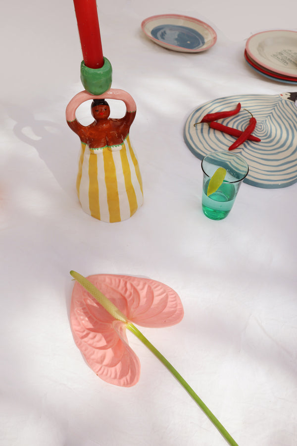 Ileana Makri Claudia Yellow Candleholder