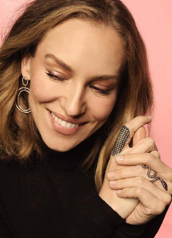 Ileana Makri Cobra Ring W-Ox-Chd-Ru