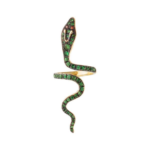 ileana makri Cobra Tsavorite Ring