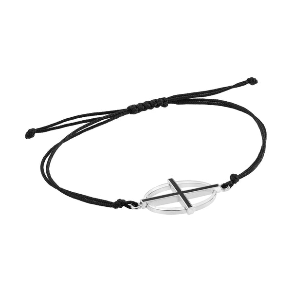 Ileana Makri Coda Cross Bracelet SLV-EN