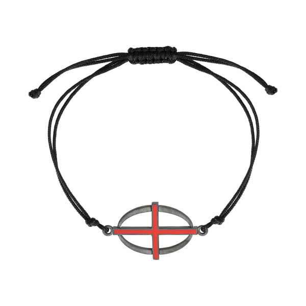 ileana makri Coda Cross Bracelet SLV-OX-RED