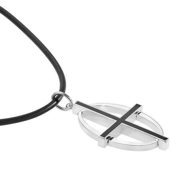 Ileana Makri Coda Cross Necklace SLV-EN