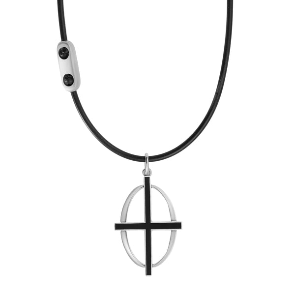 ileana makri Coda Cross Necklace SLV-EN
