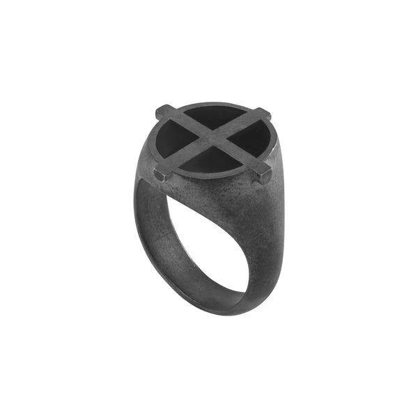 ileana makri Coda Ring OX-EN-BLK