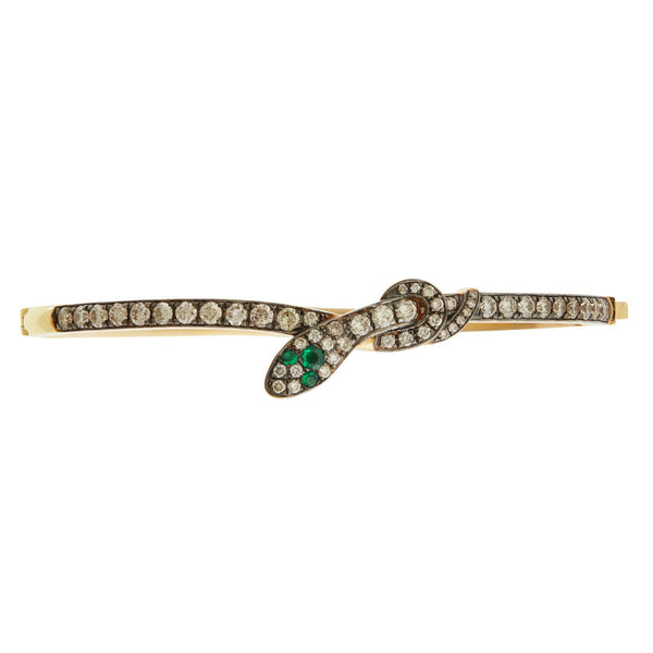 ileana makri Coiled Snake Champagne Bangle