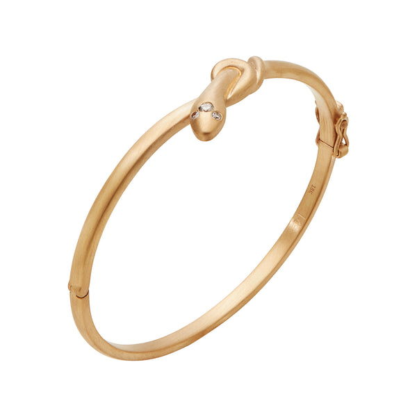 Ileana Makri Coiled Snake Gold Bangle